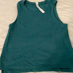 Lululemon tank perfect condition. Dark greenish/blue